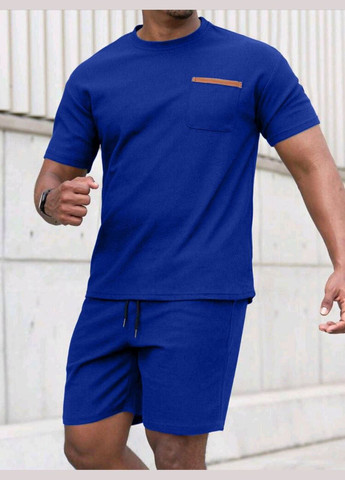 Синій чоловічий костюм Style Point