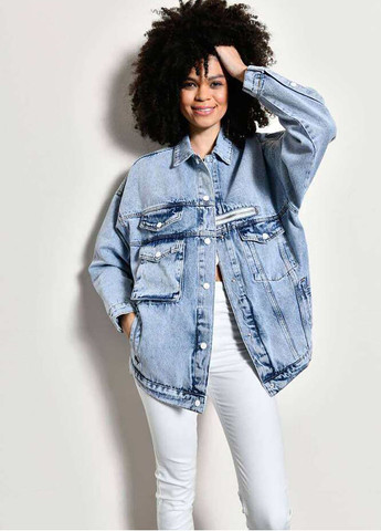 Синяя демисезонная куртка джинсовая Veto jeans