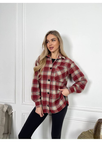 Бордовая рубашка No Brand