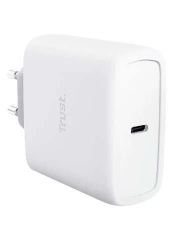 Зарядний пристрій Maxo 65W GaN White (25524) Trust (374857222)