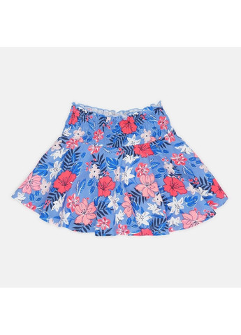 Синяя цветочной расцветки юбка C&A