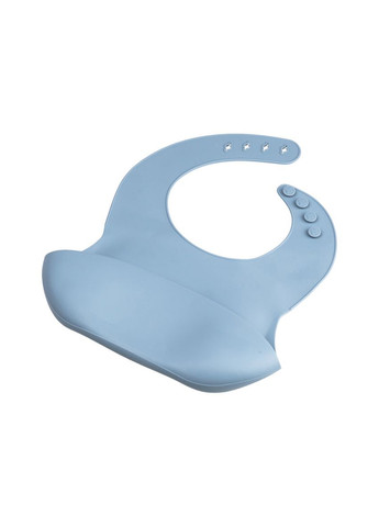 Дитячий набір силіконового посуду 7 предметів Синій для годування малюків посуд для дітей ProDobro (364189444)