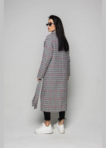 Серое демисезонное Пальто Ким двубортное CHIUAS