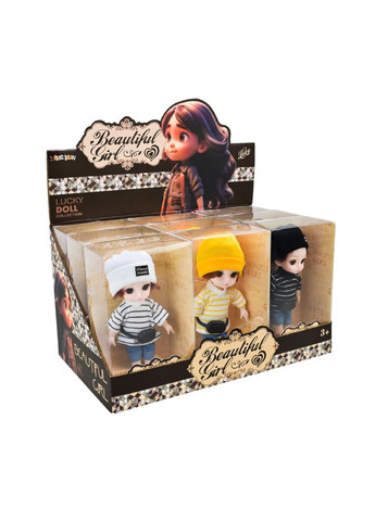Лялька в стильному вбранні, іграшка, ціна за бокс 9 шт., в асортименті - No Brand 8580 (371924585)