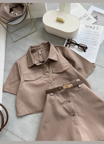 Стильний костюм укорочений піджак та спідниця-шорти Style Point (335418420)