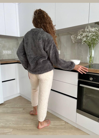 Серая зимняя пижама женская серая m (2507) GT