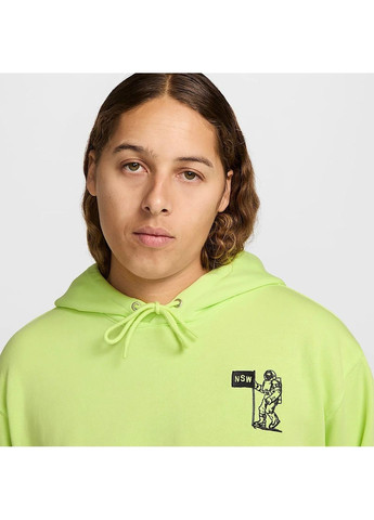 Худі чоловіче Club Ft Moon Gfx Green Nike (364837922)