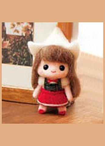 Набір для валяння з вовни Лялька голандка (шнурок для мобільного телефону + інструменти) No Brand 2596 (316087454)