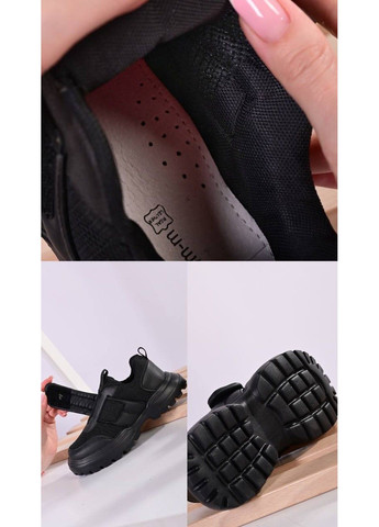 Черные демисезонные кроссовки подростковые черные Tom.M