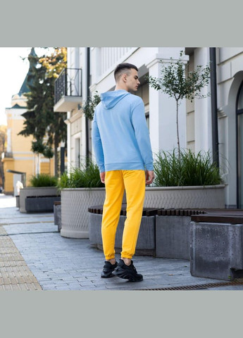 Мужское демисезонное худи светло-синий No Brand (346085332)