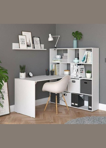 Стіл комп'ютерний зі стелажом Id0083 Forte (312231985)