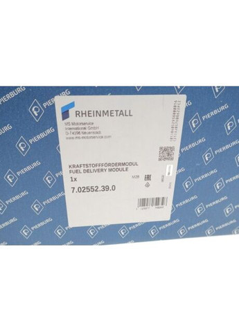 Топливный насос Renault (пр-во ) 7.02552.39.0 Pierburg (366213352)