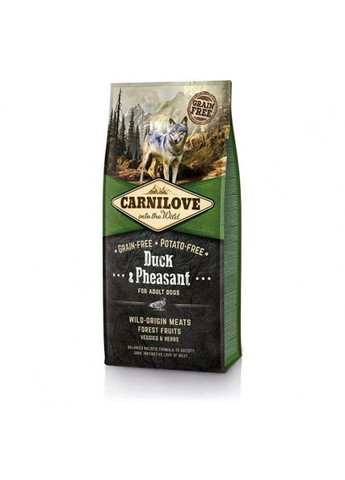 Сухий корм Duck & Pheasant для дорослих собак всіх порід, качка та фазан, 12 кг Carnilove (322875179)