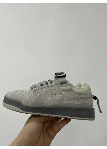 КРОССОВКИ ЖЕНСКИЕ ADIDAS FORUM BAD BUNNY GREY АДИДАС ФОРУМ No Brand серые демисезоны (367170387)