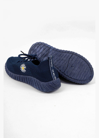Темно-синие демисезонные кроссовки детские девочка темно-синего цвета Let's Shop
