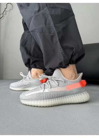 Комбіновані кросівки чоловічі adidas yeezy boost 350 tail light адідас ізі буст демісезон No Brand