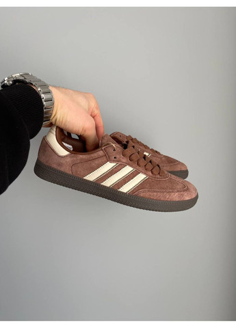 Кросівки жіночі Adidas Samba OG Prelowed Brown | Адідас Самба коричневі No Brand коричневі демісезони (361081629)