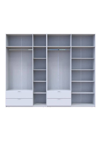 Шафа для одягу Лукас Біла 3+4 ДСП 295х50х240 (DRS-011687) Doros (361998953)