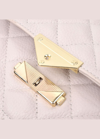 Витончена сумка жіноча з оригінальною клямкою з натуральної шкіри 22672 Біла Vintage (331913207)