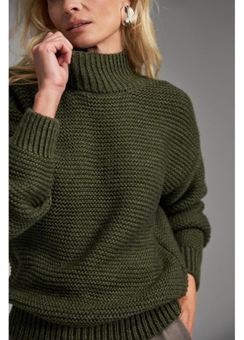 Оливковий (хакі) светр 2881 натуральний Triko Bakh