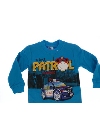 Синій зимній костюм з довгим рукавом для хлопчика на флісі patrol синій 86 см (27406) BABYKROHA