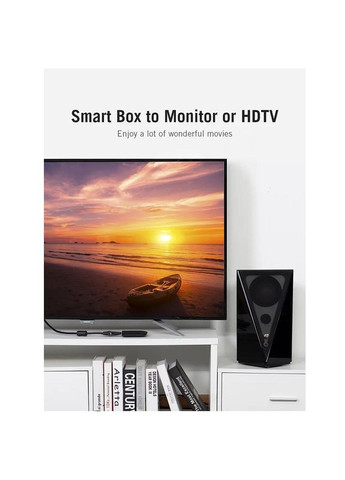 Перехідник HDMI to VGA Converter 1080P with 3.5MM Audio () () Vention AIDB0 (357472033)