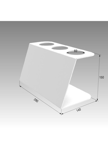 Підставка для вафельного ріжка на 3шт. Біла Ekostar (370948556)