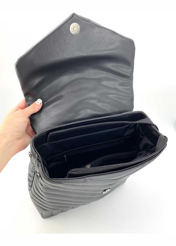 Женский городской рюкзак-сумка из экокожи «Луки» мягкий черного цвета WeLassie (298568126)