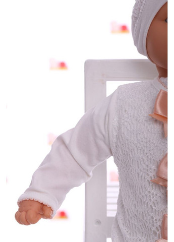 Человечек для девочки трикотажный с бантиками розовый 62 см (28208) BABYKROHA (315423765)