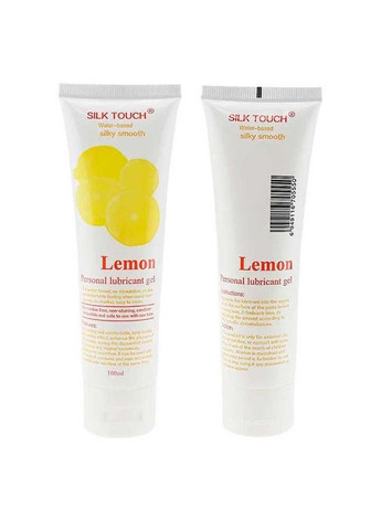 Лубрикант на водній основі "Silk Touch Lemon" 100 мл - Лимон - Інтимна змазка No Brand (370612019)