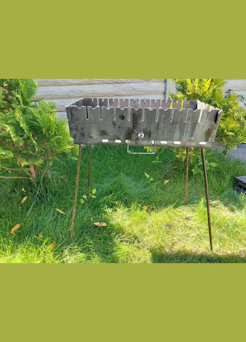 Мангал валіза на 10 шампурів товщина 3 мм. No Brand (327419717)