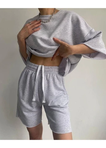 Женский комплект из двухнитки люкс No Brand - (399780911)