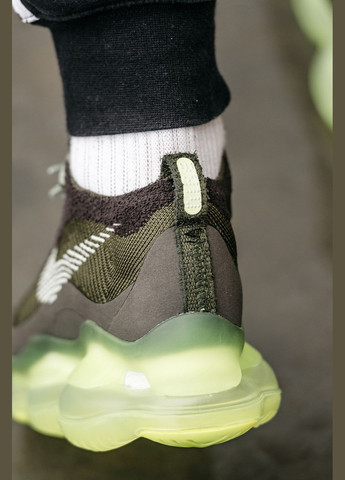 Оливковые (хаки) демисезонные кроссовки мужские nike air max scorpion fk khaki | найк аир макс скорпион фк хаки No Brand