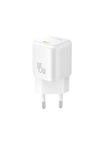 Мережевий зарядний пристрій Fast Charger 1C 45W EU Moon White (P10176800213-00) Baseus PicoGo GaN (365817638)