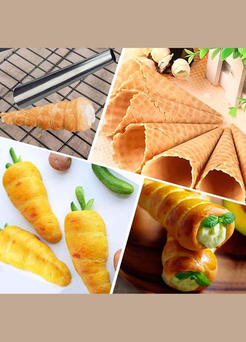 Кондитерські конуси для випічки трубочок «Каннолі» 100 мм (20 штук) Master Class (304266851)