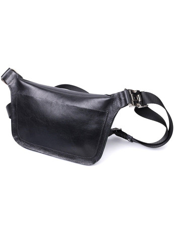 Шкіряна бананка унісекс 22813 Чорний Grande Pelle (303877197)