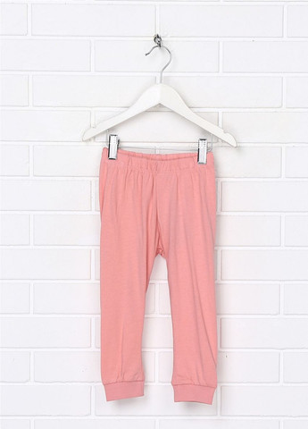 Рожева піжама (лонгслів і штани) для дівчинки 0743932004 рожевий H&M