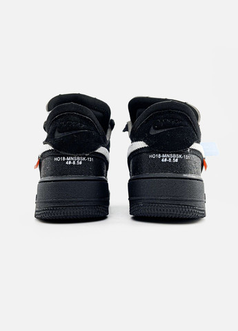 Чорні всесезон кросівки чоловічі і жіночі nike air force 1 low black | найк аір форс 1 низькі чорні No Brand