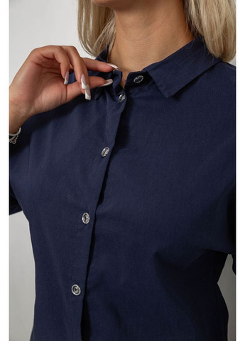 Синяя блуза классическая, 230r100-4 Ager