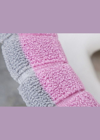 Универсальный чехол / накладка на сидение унитаза Мягкий и Теплый Серо-розовый с петелькой (7802511) No Brand (307833981)