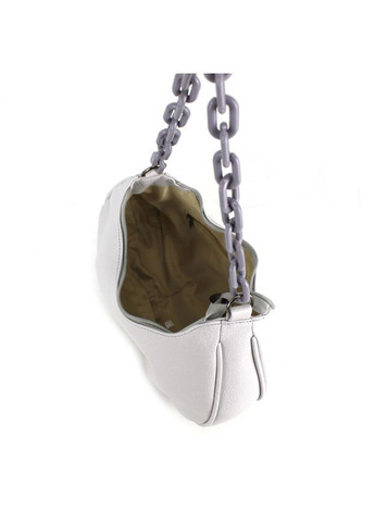 Невелика жіноча сумка-багет світло-сіра Voila (277370657)