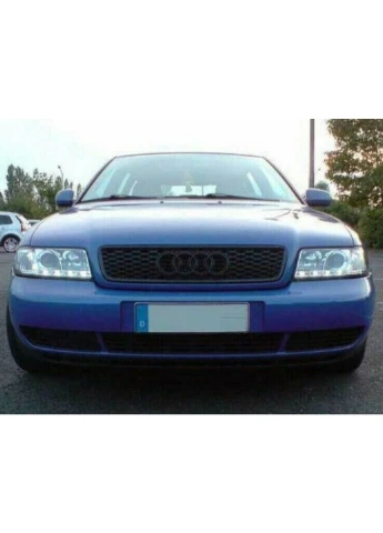 Передні фари Audi (1994-1998) хром з діодною смугою (ЦІНА ЗА ПАРУ) Tuning-Tec A4 B5 (398179368)