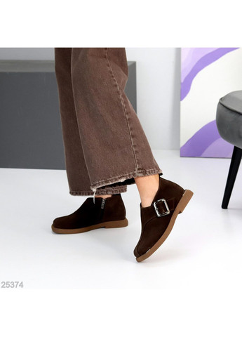 No Brand Замшеві туфлі коричневий з натуральна замша, — демісезон (369363752)