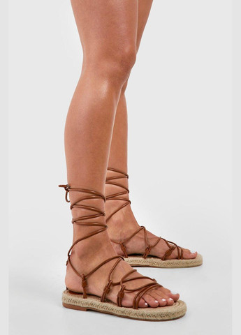 Коричневые босоножки Boohoo