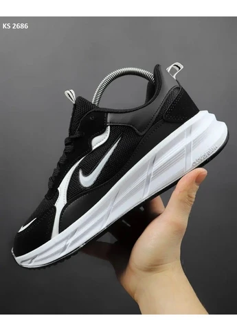 КРОССОВКИ ЖЕНСКИЕ NIKE RACER BLACK WHITE НАЙК РЕЙСЕР БЕЛЫЕ No Brand белые демисезоны (392000186)
