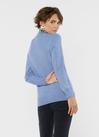 Голубой зимний свитер женский голубой Arber T-neck WDav WTR-153