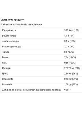 Whey 100 New Formula 700 g /23 servings/ Creamy Vanilla Trec Nutrition (362700116)