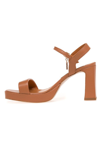 Бежевые босоножки 0143/toffi skora Bravo Moda