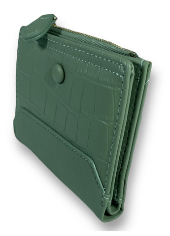 Жіночий гаманець екошкіра одне відділення для купюр та 5 відділень для карток розмір:12*10*2 см зелений Tailian (268995018)