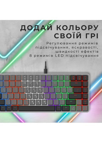 Клавиатура (MK140R) GAMEPRO MK140R Red Swich Low Profile USB Dark Gray (316223093)